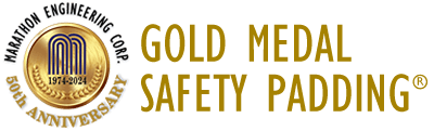 Gold Medal Safety Padding - Marathon Engineering 50 Year Anniversary Logo